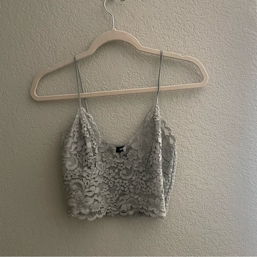 Lace crop top express